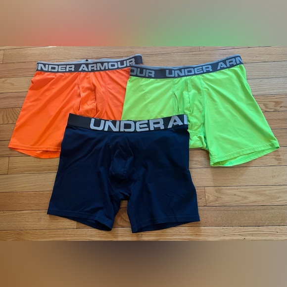 Under Armour Underwear & Socks Lot 3 Under Armour Boxer Briefs Size